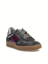 Deportivo "iconic II" piel gris