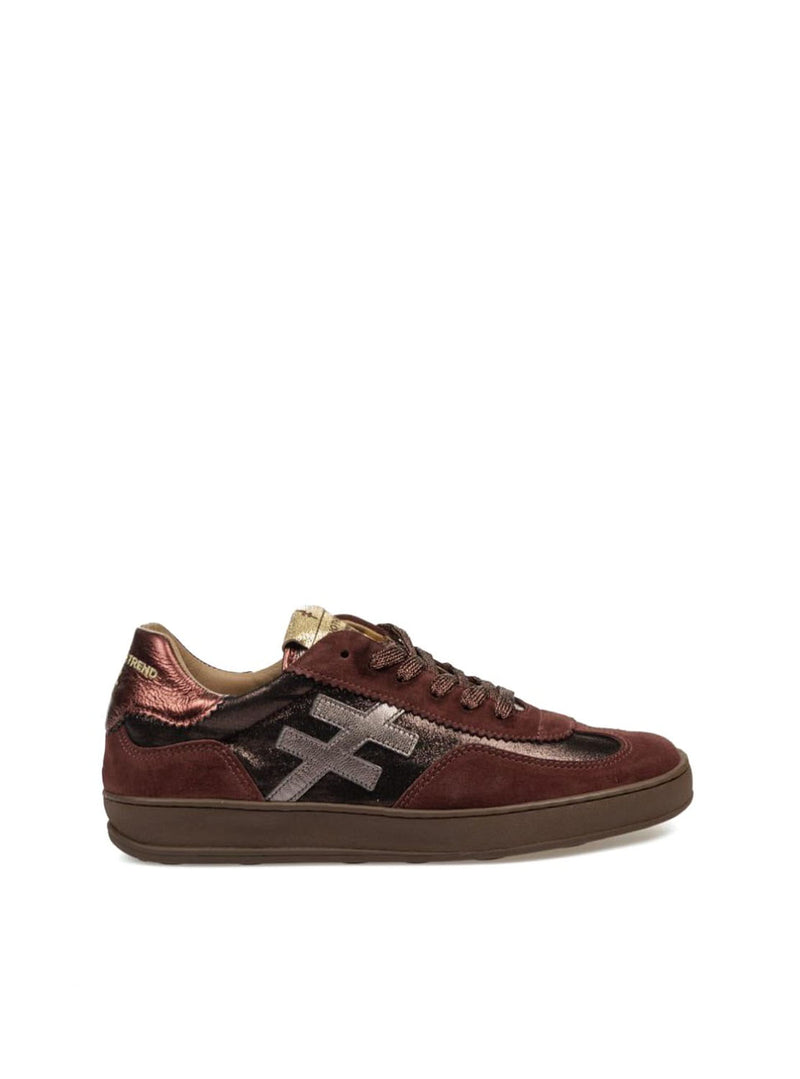 Deportivo "iconic II" piel burdeos