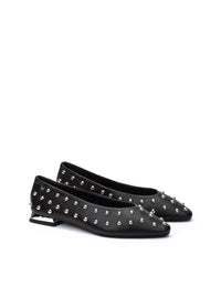 Bailarina basic tachas piel negro