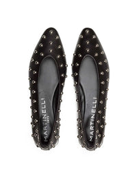 Bailarina basic tachas piel negro