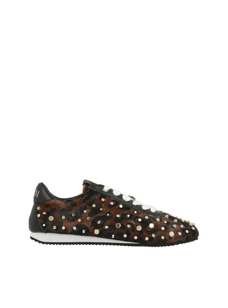 Deportivo tachas pelo animal print