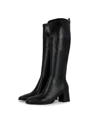 Bota "HALBOR" piel elástica negro