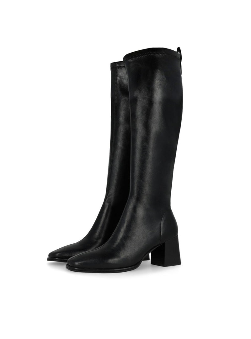 Bota "HALBOR" piel elástica negro