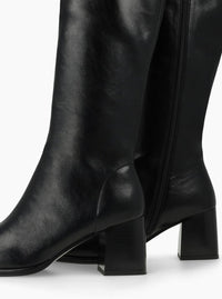 Bota "HALBOR" piel elástica negro