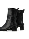 Botín tacón "HEKA" piel elástica negro