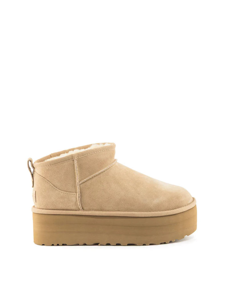 Botín plataforma "CLASSIC ULTRA MINI" sand