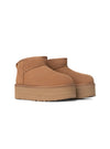 Botín plataforma "CLASSIC ULTRA MINI" chestnut