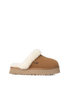 Zueco plataforma "DIQUETTE" chestnut