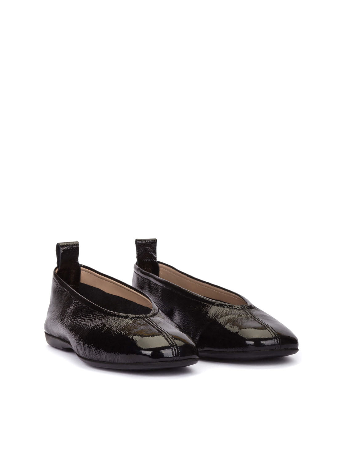 Bailarina basic piel charol negro