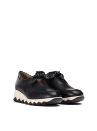 Mocasín sport lazo piel negro
