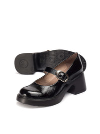 Bailarina maxi piel negro