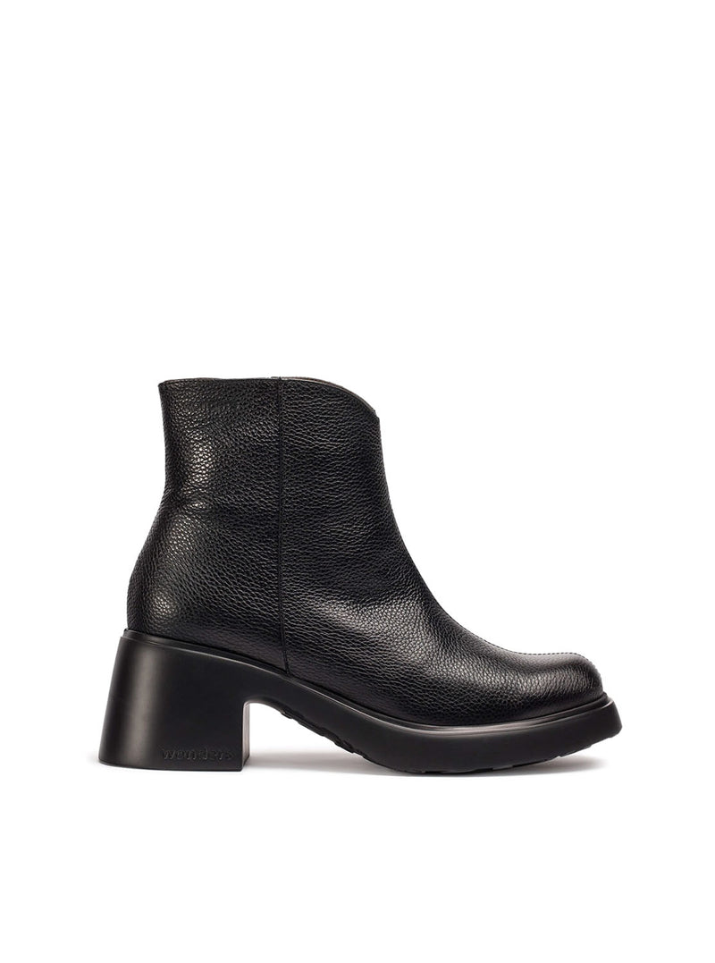 Botín confort basic piel negro