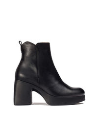 Botín bloque piel negro