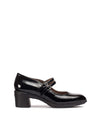 Bailarina sport piel efecto charol negro