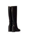 Bota alta "REMACHE" piel negro