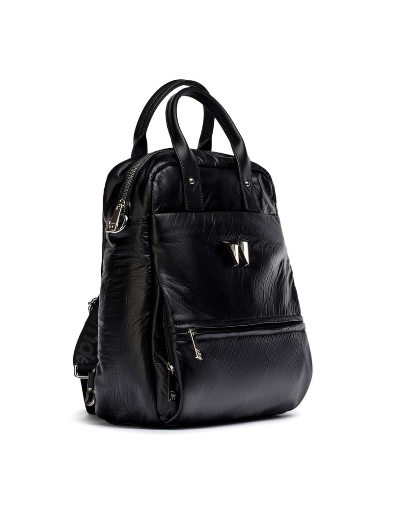 Mochila tejido negro