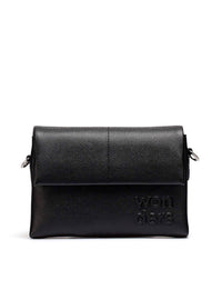 Bolso bandolera "MIRARI" piel negro