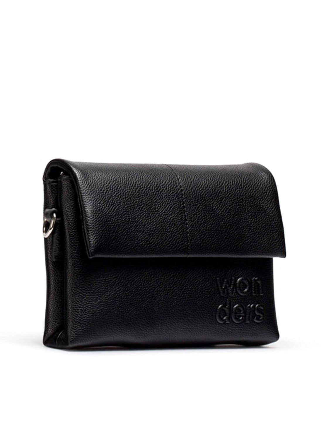 Bolso bandolera "MIRARI" piel negro