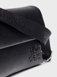 Bolso bandolera "MIRARI" piel negro