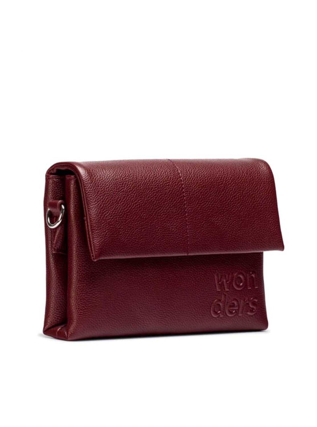 Bolso bandolera "MIRARI" piel burdeos
