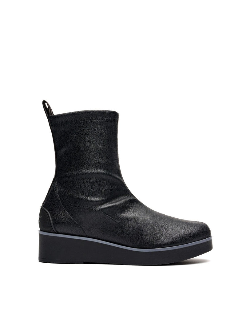 Botín "BURANO" tejido elástico negro