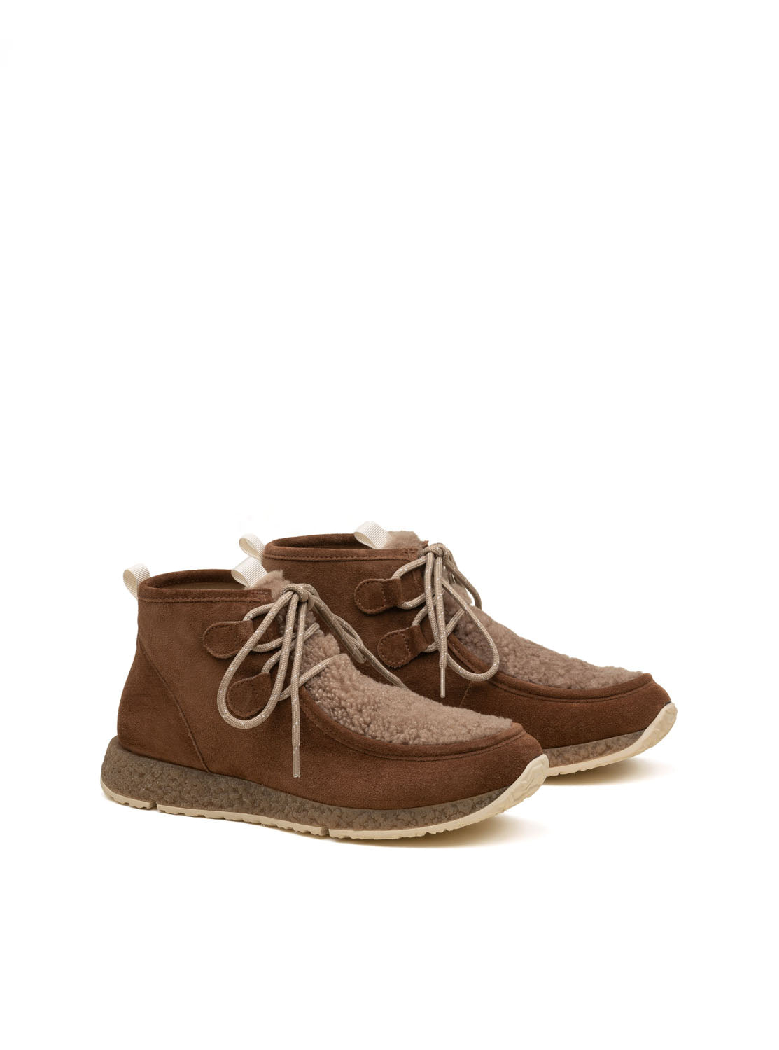 Botín wallabee "PRINCE" ante camel
