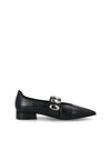 Bailarina maxi tachas piel negro