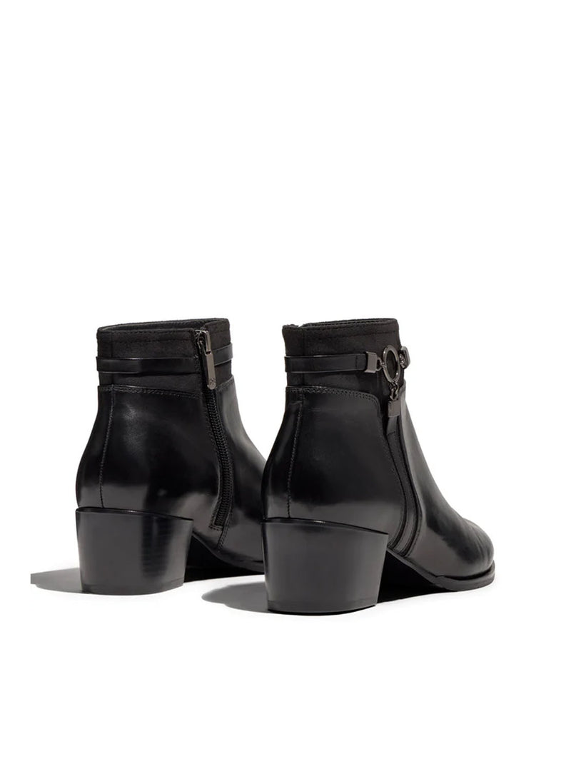 Botín anilla piel negro