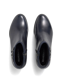 Botín anilla piel azul marino