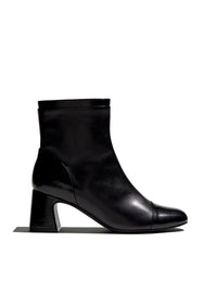 Botín tacón basic piel negro