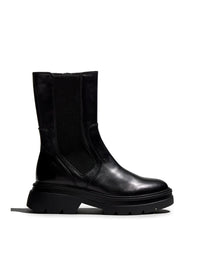 Botín chelsea piel negro