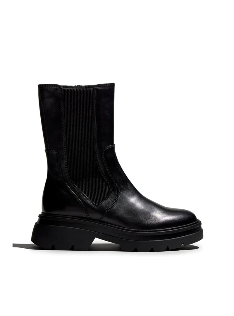 Botín chelsea piel negro