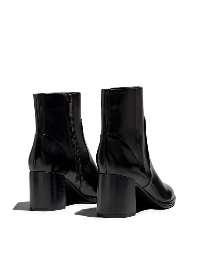 Botín tacón basic piel negro