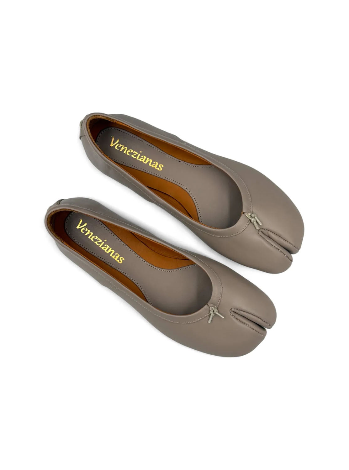 Bailarina tabi piel taupe