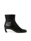 Botín basic piel tacón negro