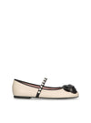 Bailarina "NICOLE" combi piel beige