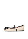Bailarina "NICOLE" combi piel beige