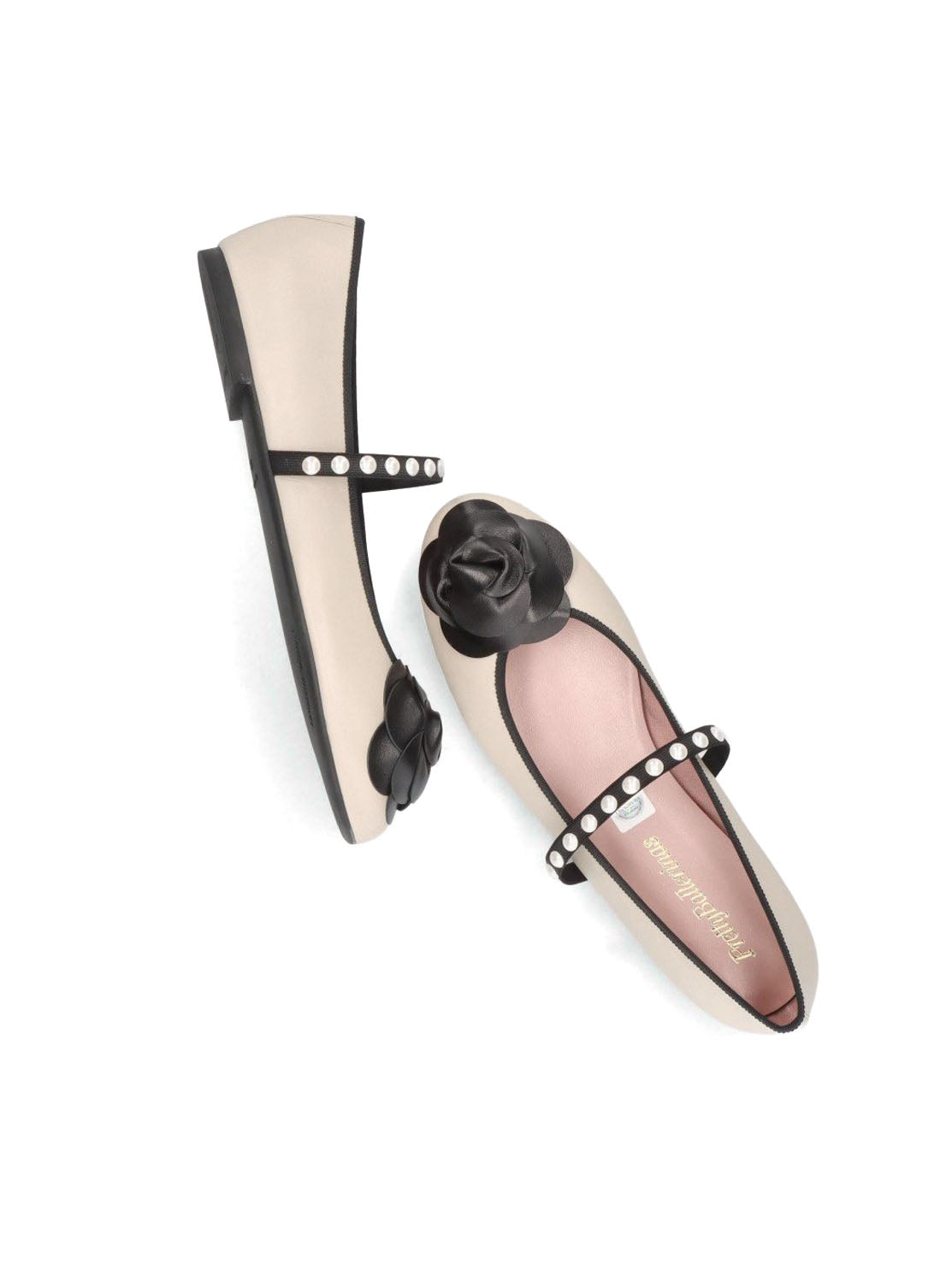 Bailarina "NICOLE" combi piel beige