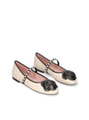 Bailarina "NICOLE" combi piel beige