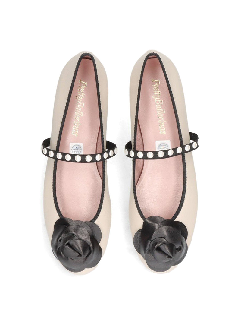 Bailarina "NICOLE" combi piel beige