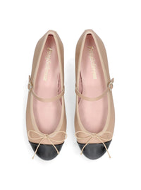 Bailarina "IRMA" piel combi nude