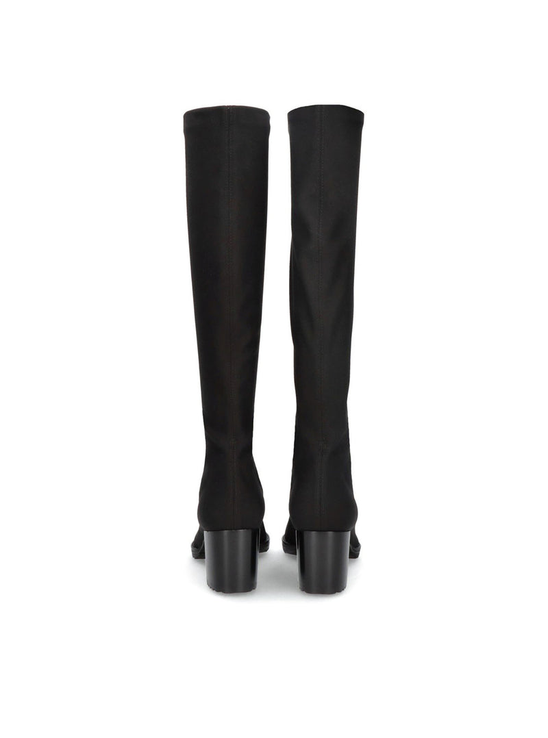 Bota alta "CINDY" licra negro