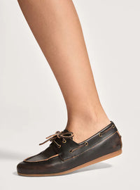 Mocasín "Kiowa" piel desgastada marrón