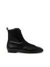 Botín cordones piel negro