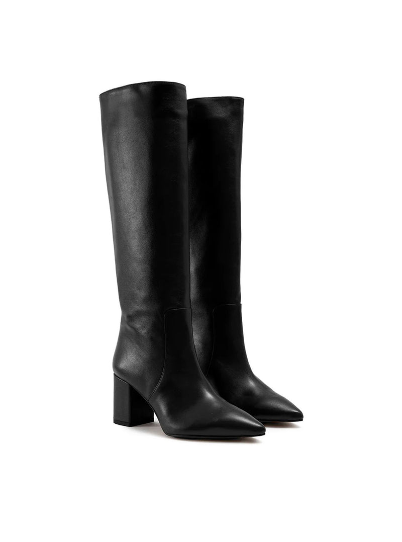 Bota alta "IRIS" piel negro