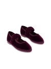 Bailarina "MAFALDA" velvet burdeos