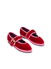 Bailarina "SOPHIE" velvet rojo