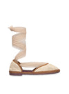 Bailarina "ISABELLA" rafia beige