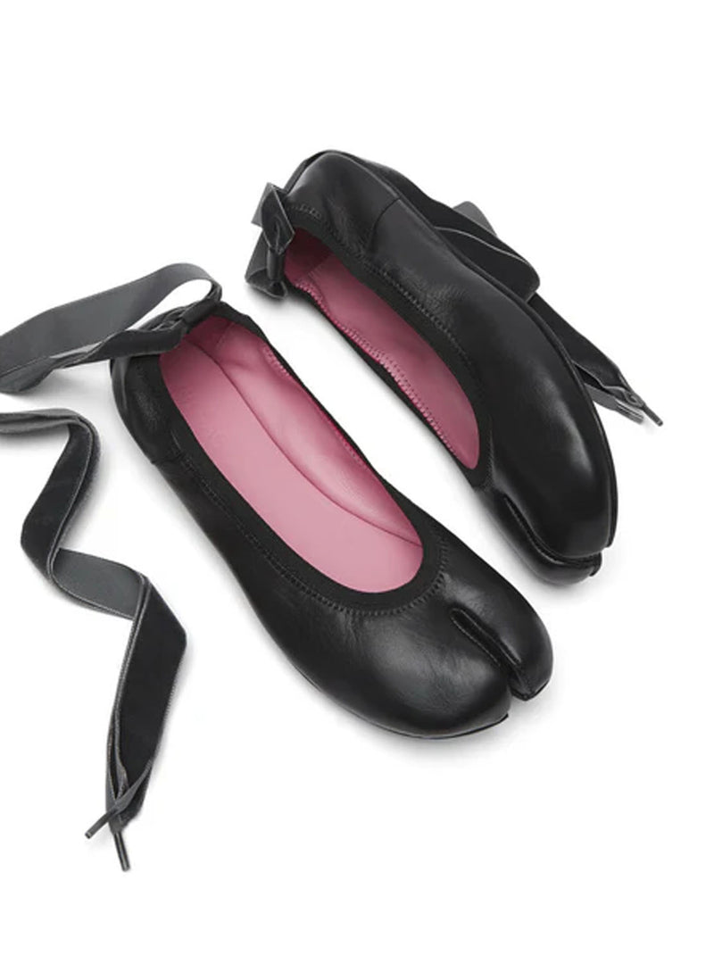 Bailarina TABI barefoot piel negro
