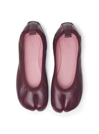Bailarina TABI barefoot piel burdeos